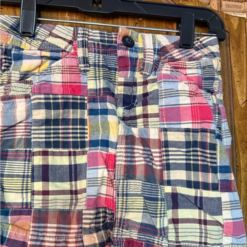 Vintage Y2K Old Navy kids patchwork quilted multicolor skirt size 7.
